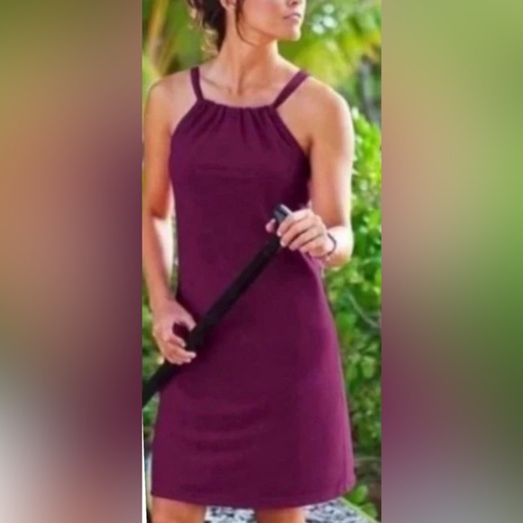 Athleta Kokomo Swim Dress Women's Size S Halter Built In Bra Beach - Picture 3 of 10